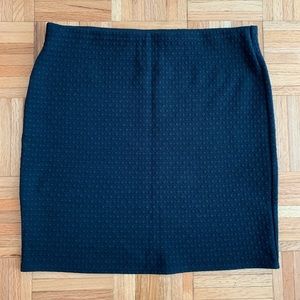 ANN TAYLOR LOFT navy diamond pencil skirt M